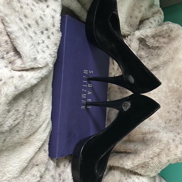 Stuart weitzman heels in rowswoon smoke velvet - Picture 4 of 5